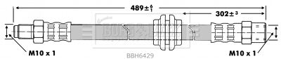 BORG & BECK stabdžių žarnelė BBH6429